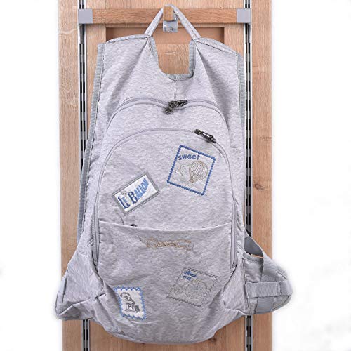 Baby Rucksack Wickeltasche RELAX Bag in Grau mit Handgriff Schultergurte und Bauchgurt Dunkelgrau Melange One Size