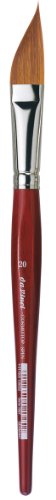 da Vinci Watercolor Series 5587 CosmoTop Spin Paint Brush, Slant Liner Synthetic with Red Handle, Size 20 (5587-20)
