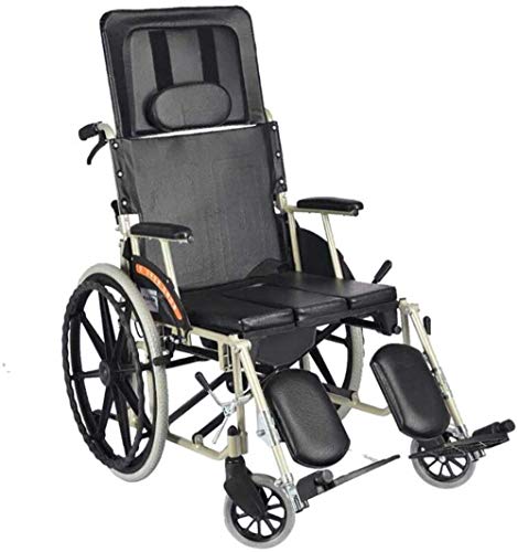 Gehrahmen Rollatoren Rollstuhl-bewegliche Spielraum Stuhl Voll Reclining Licht faltrollstuhl Aluminiumlegierung Tragen Ältere Leistung Trolley leichtgewichtrollator faltbar