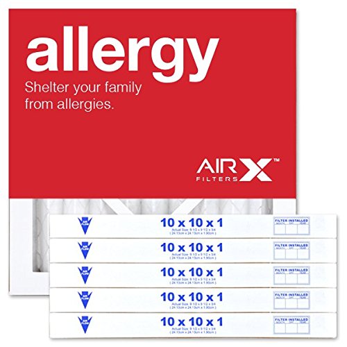 AIRx Filter Allergie 10x10x1 Luftfilter MERV 11 AC Ofen Faltenluftfilter Ersatz, weiß