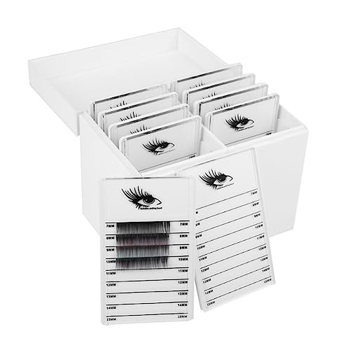 TsoLay Weiße Wimpern-Aufbewahrungsbox, Make-Up-Organizer, Wimpernkleber-Palette, Wimpernhalter, Wimpernverlängerungswerkzeug