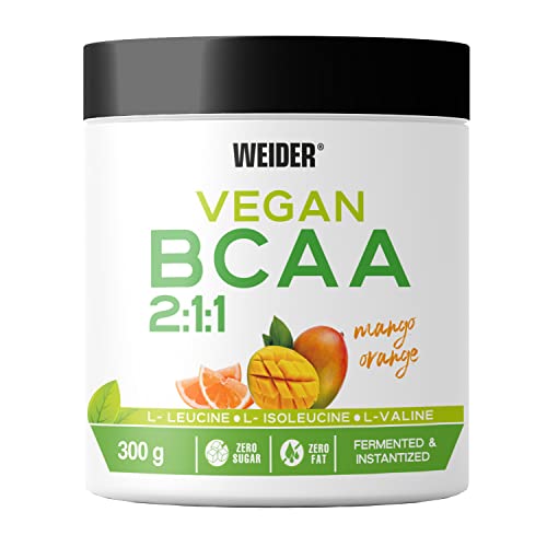 JOE WEIDER VICTORY Vegan BCAA 2:1:1 Mango-Orange 100% vegan 300 g. 8,7g BCAA pro Dosierung Ohne Fette, ohne Zucker