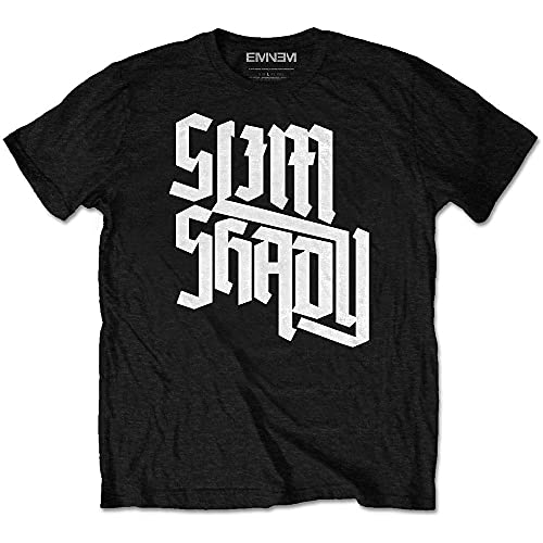 Herren Slim Shady Slant T-Shirt Gr. L, Schwarz