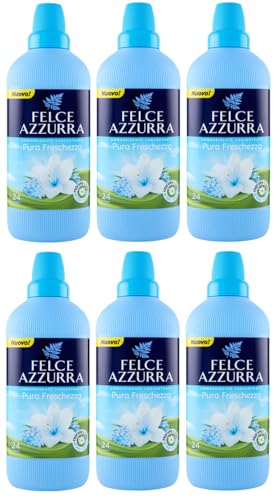 12er-Pack FELCE AZZURRA Ammorbidente Concentrato Pura Freschezza,Konzentrierter Weichspüler mit Pure Frische,24 Wäschen,600ml