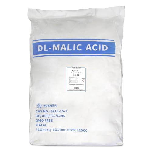 Apfelsäure Pulver 25kg Lebensmittelqualität E296 Säuerungsmittel Malic Acid
