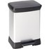 Curver DECO Bin 240638 Mülleimer 30l (B x H x T) 390 x 510 x 290mm Silber, Schwarz 1St.