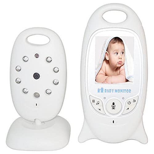 Drahtloser Video-Babymonitor, 2"Farb-LCD-Monitor, Infrarot-LED-Nachtsichtgerät, Baby-Sicherheitskamera, Zwei-Wege-Kommunikation, Temperaturüberwachung, mit 8 Schlugabies