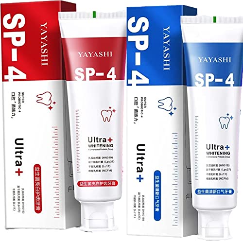 Yayashi Sp-4 Toothpaste,Sp-4 Probiotics Whitening Toothpaste,Sip-4 Toothpaste,Yiliku Sp-4 Probiotic Toothpaste,Sp 4 Ultra Whitening,Ayashi Sp-4 Toothpaste (2pcs)