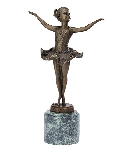 aubaho Bronze nach Ferdinand Preiss Ballerina Tänzerin Skulptur Art Deko Antik-Stil