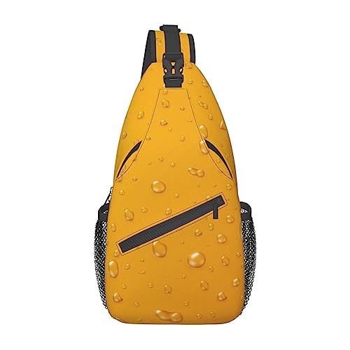 Kreuz-Brusttasche, diagonales Cartoon-Bier-Blase-Lauf-Fanny-Pack-Gürteltasche mit verstellbarem Riemen für Damen und Herren, freihändige Geldbörse, Hüfttasche