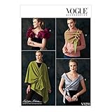 Vogue Mustern Schnittmuster Packungen/mit und Schal, Tissue, mehrfarbig, 15 x 0,5 x 22 cm