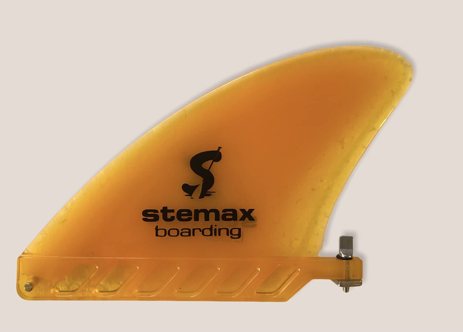 STEMAX SUP Fluss Finne 4,6" - 11,7cm hoch Hochflexibel in orange. US Finbox-System
