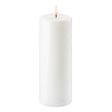Piffany Copenhagen Uyuni UL-PI-NW-C78020 LED Pillar Candle, Nordic White, 7,8 x 20,3 cm