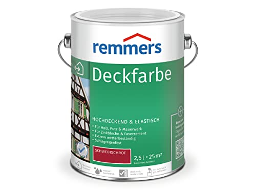 Remmers Deckfarbe - schwedischrot 2,5L