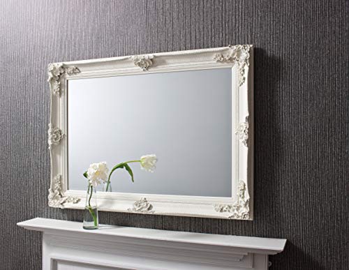Mirror Abbey Spiegel, Barock-Stil, rechteckig, cremefarben