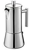 GEFU Der Original Espresso-Kocher Nando : Premium Edelstahl Kaffee-Maschine, höchster Café-Genuss - für 4 Tassen