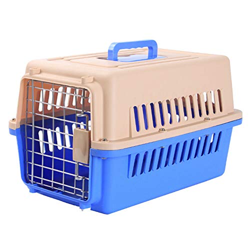 Meijunter Kunststoff Hundetragetuch Katzen Kiste Hund Transportbox Perfekt für den Transport mit dem Auto/Zug/Flugzeug, 19 Zoll