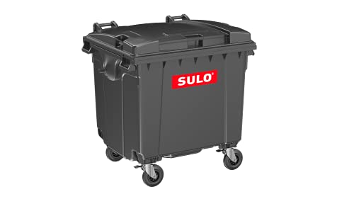SULO CITYBAC Müllcontainer 1100L mit Flachdeckel Grau RAL7021