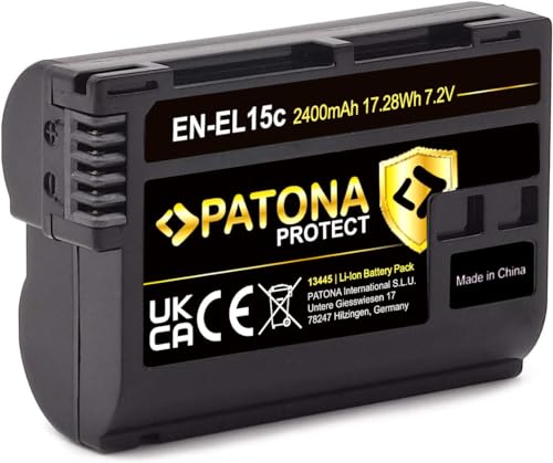 PATONA Protect V1 EN-EL15c Akku (2250mAh) kompatibel mit Nikon Z5 Z6 II Z7 II etc.
