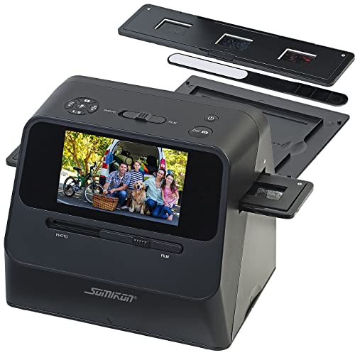 Somikon Fotoscanner: 3in1-Foto-, Dia- & Negativscanner mit 22 MP und HDMI-Ausgang, Akku (Fotos digitalisieren)