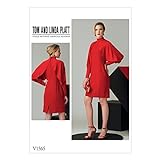 Vogue Patterns 1565E5 Damenkleid, Tissue, Mehrfarbig, 20 x 0.5 x 25 cm