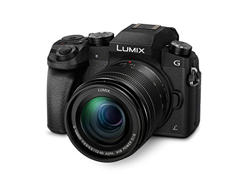 Panasonic LUMIX DMC-G7MEB-K Professionelle Kamera mit 12-60 mm Objektiv, Schwarz