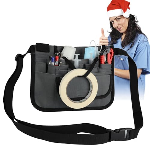 NVYAZJ Multifunktionale Aufbewahrungstasche für Krankenschwestern, praktische Hüfttasche mit Gürtel, 65 cm – 120 cm, Pflegetasche, Utility-Tasche, Krankenschwester-Tasche, Aufbewahrungstasche