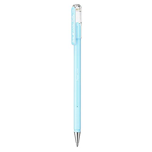 Hybrid Milky K108-PS Gel-Tintenroller, pastell-blau, Strahlend auf Hellen und farbigen Papieren, Strichstärke 0, 4 mm, 12 Stück