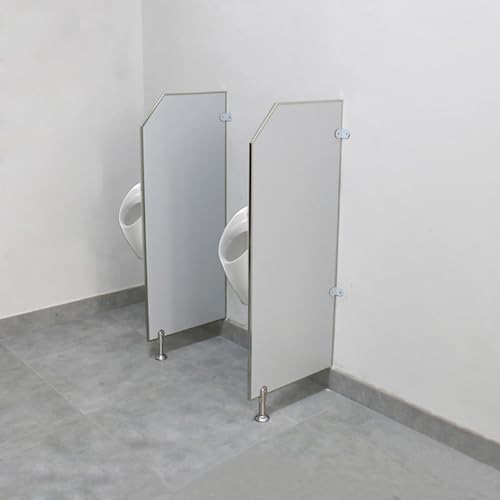 Urinal-Trennwand, Bodenbefestigung Urinal-Schallwand Urinal Sichtschutz Trennwand, Toilettenschutz-Trennwand Mit Montagebeschlägen Für Schulen Kindergärten Öffentliche Einrichtungen, 5Pcs