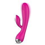 Vibratoren für Sie Klitoris und G-punkt mit Starke Funktion10 Vibrationsfrequenz - Rabbit Vibrator Analvibrator Dildo Erotik Sexspielzeug für Frauen und Paare