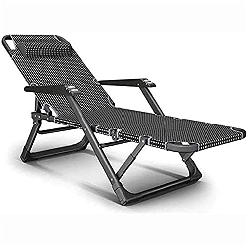 JIABAOCA Liegestuhl, Sonnenliege, Liegestuhl, klappbarer Garten-Loungesessel mit Verstellbarer Rückenlehne, leicht, für Garten, Terrasse, Bürostühle im Freien charitable
