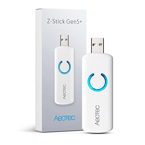 Aeotec Z-Stick Gen5 | USB Stick mit eingebauter Batterie | Z-Wave Plus | Smart Home | Kompatibel mit Raspberry Pi 4 oder älteren Versionen
