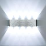 HAWEE Modern LED Wandleuchte Innen Wandlampe LED Up Down Aluminium für Schlafzimmer, Flur, Wohnzimmer, Treppe, KTV, 10W Weiß