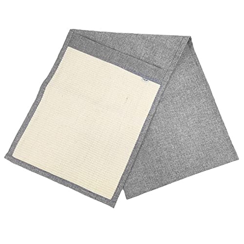 2 x Kratzmatte für Katzen, Schutz für Sofa, Sessel, Wandboden, Teppich aus Sisal und Leinen, geeignet für Katzen, Kätzchen, Hunde, Spielzeug für Krallenpflege, 130 x 45 cm