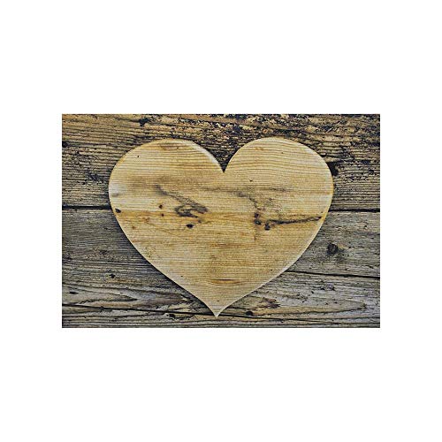 Mars & More Tischset Holz Herz 40x30cm