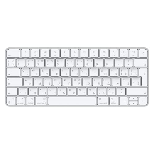 Apple Magic Keyboard: Bluetooth, wiederaufladbar. Kompatibel mit Mac, iPad oder iPhone; Russisch, Silber