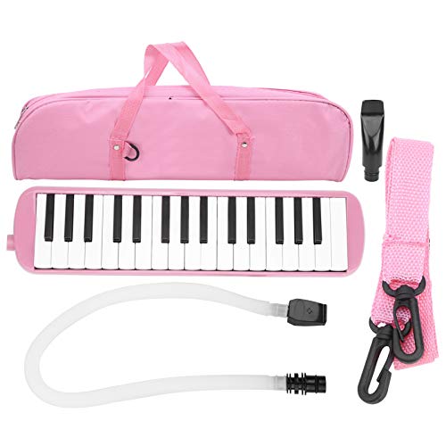 mit Tragetasche Durable Wind Musikinstrument Melodica Piano für Kinder(Pink)