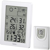 Hama EWS-3200 - Weiß - Innen-Luftdruck - Innen-Hygrometer - Innen-Thermometer - Außen-Hygrometer - Außen-Thermometer (00186307)