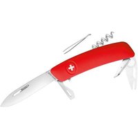 SWIZA TT03 Tick-Tool KNI.0070.1000 Schweizer Taschenmesser mit Soft-Touch Anzahl Funktionen 11 Rot