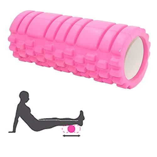 WESEEDOO Faszienroller Rückenrolle Turnhallenrolle Beinrolle Übungsrolle Schaumstoffrolle für Tiefe Gewebemuskelmassage Schaumstoffrolle 1-pink,33cm
