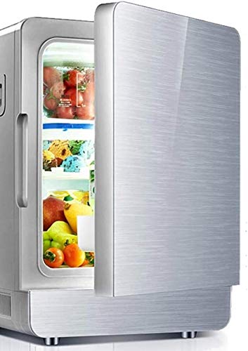 Samnuerly Mini-Kühlschrank mit Gefrierfach Tischkühlschrank Tischmodell Thermoelektrischer Kühler und Wärmer für Hautpflege, Muttermilch, Lebensmittel, Medikamente, Schlafzimmer und Reisen