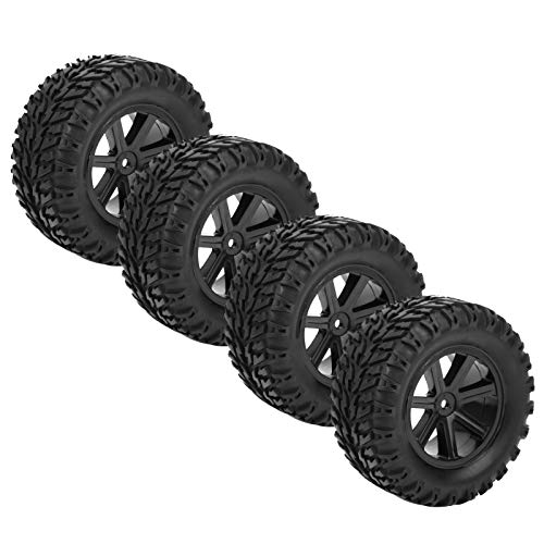 Reifen, Gummireifen und Kunststoff-Radrahmenmaterialien RC-Reifen, umweltfreundliche geklebte Reifen Hohe Abriebfestigkeit für ferngesteuertes RC-Car-Auto 1/10