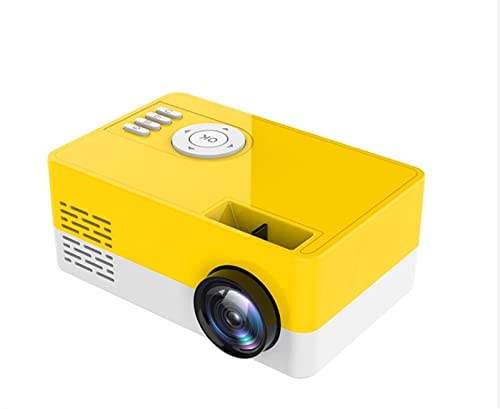 VINEGR Tragbarer Mini-Projektor, unterstützt 1080P-Videoanzeige, Home Media Player, Taschen-Videokino, Geschenk, kompatibel mit Freunden, Kindern ( Color : Y add Tirpod , Plug Type : AU Plug )