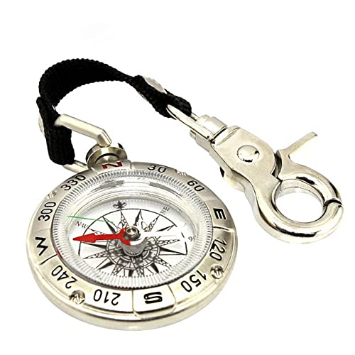 Kompass Wandern, Rucksack Tragbarer Taschenkompass Handheld Schlüsselanhänger Überlebenskompass für Outdoor Camping Wanderkompasse