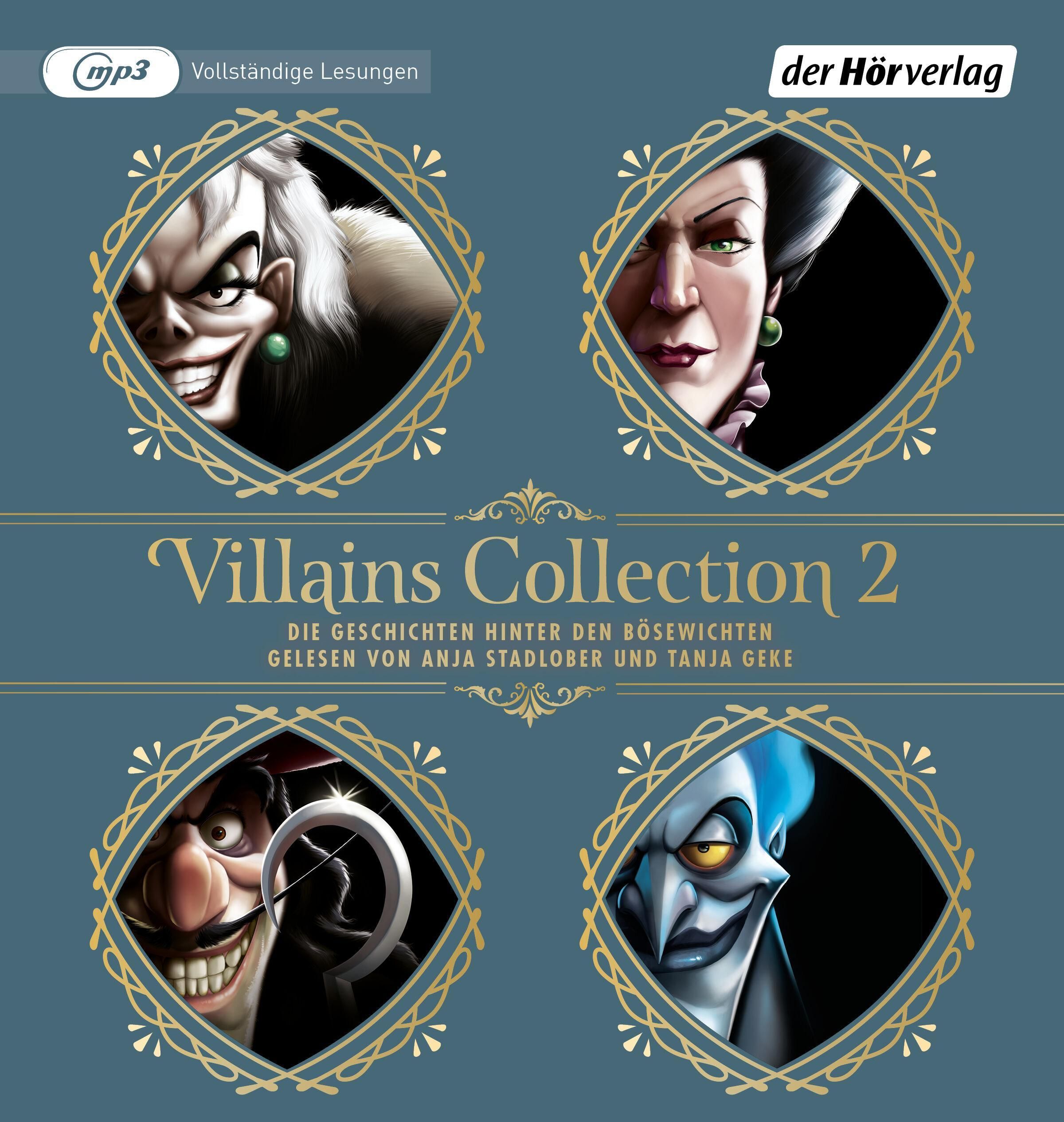 Villains Collection 2,4 Audio-CD, 4 MP3 3