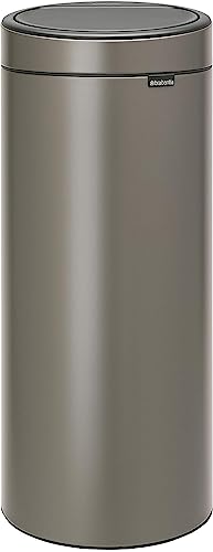 Brabantia 115363 Touch Bin New mit herausnehmbaren Kunststoffeinsatz, platinum, 30 L