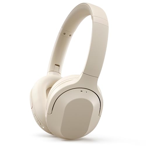 Status Core ANC Kopfhörer mit aktiver Geräuschunterdrückung – Cloud – Over-Ear-Kopfhörer mit integrierten Mikrofonen – kabellos & Bluetooth + abnehmbares 3,5 mm Kabel – USB-C-Ladekabel –