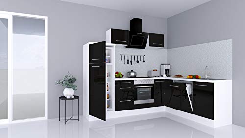 RESPEKTA Küchenzeile mit E-Geräten »Winkelküche RP260«, Breite 260 cm