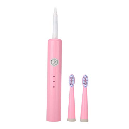 Haushaltszahnbürste, USB Elektrische Zahnbürste Tiefenreinigung Präzisionsreinigungsbürstenkopf für die Mundgesundheitspflege (Pink)