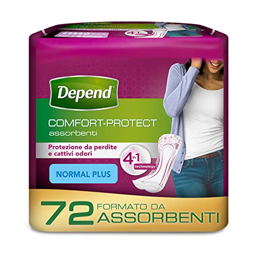 Depend Normal Plus Incontinence Pads, 12-Count